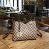 New trendy fashion printed handbag simple shoulder bag retro women's bag popular diamond tote bag