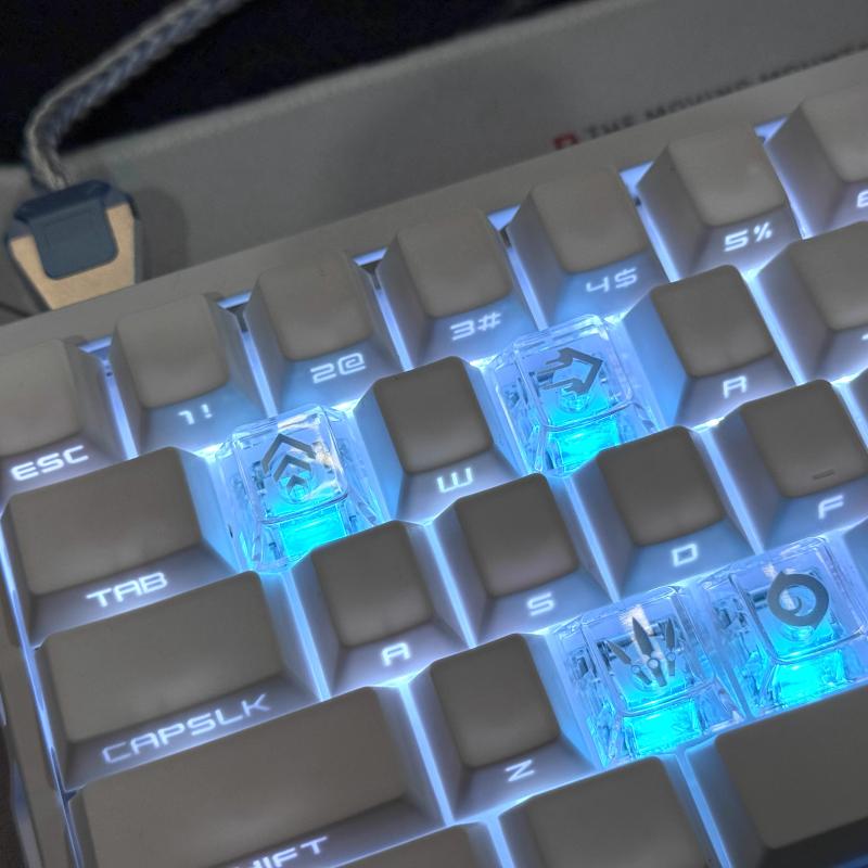 Keycaps Skill Valorant Tastiera Meccanica Profilo Cherry Trasparente Keycaps Personalizzati Anime Tastiera da Gioco PC Regalo Collezionabili