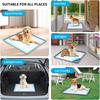Potty Pad Holder Dog Potty Mat Tray Raised Edge Pee Pad Tray for Indoor Bathroom Apartment Patio Laundry Backyard Living Room