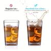 24 Pezzi/Set Cubetti di Ghiaccio Riutilizzabili per Whisky Pietre Resistenti all'Usura Estive Cubetti di Ghiaccio per Whisky Accessori in Plastica