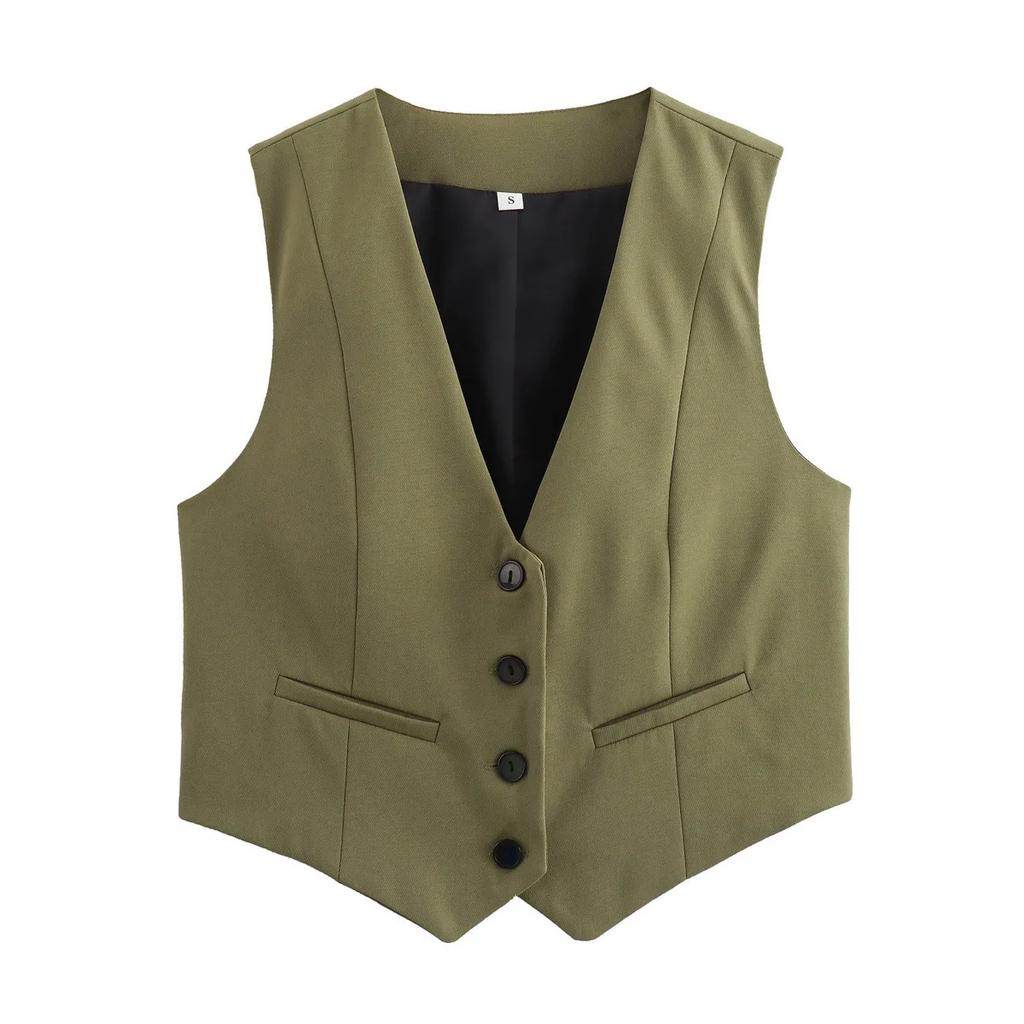 Y2K Versatile Summer Sleeveless Vest Women's Slim Fitting Vest Street Fashion