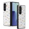 Luxury Butterfly Print Case For Samsung Galaxy Z Fold 8 Ultra 7 6 5 Fold8 Fold7 Fold6 Luxury Leather Skin Hard Folding Phone Cover