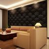 Neu 40*300 cm/Rolle Schwarz Phnom Penh 3D Stereo Leder TV Hintergrund Wand Aufkleber Dekorative Bilder Rem