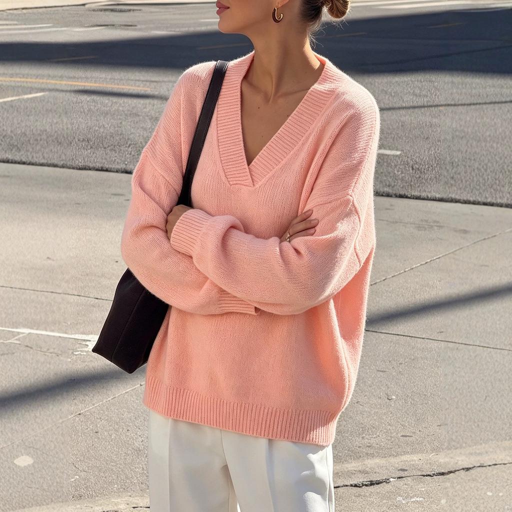 Women's Knitwear, Long Sleeve for Fall and Winter