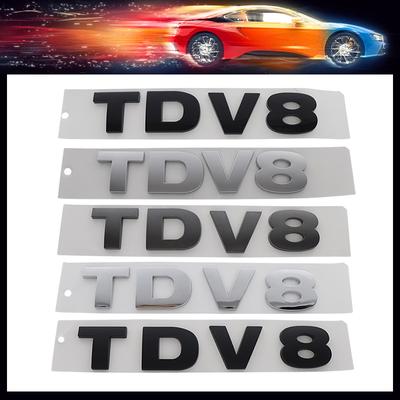 3D Премиум Буквы TDV8 для L405 Великобритания Англия Внедорожник Внедорожный автомобиль Капот Дверь Крыло багажник Задняя наклейка Эмблема Значок Наклейка