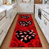 Heart Pattern Runner Rug Y2K Modern Home Artistic Decor Carpet Anti-Slip Mat for Hallway Living Room Valentines Day Decor