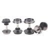 2 Pieces Ho Scale Wheels Upgrade Dc Wheel Set For 1:87 Model Trains Railroad Ho Gauge Wheels For Model Trains Diy Accessory