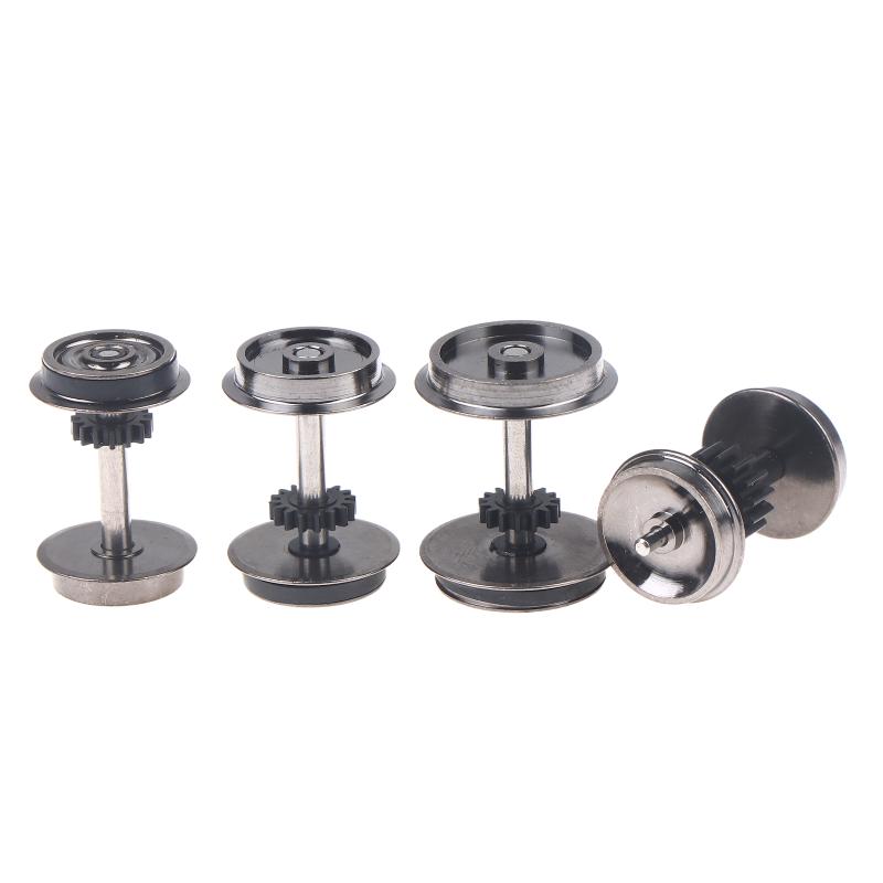 2 Pieces Ho Scale Wheels Upgrade Dc Wheel Set For 1:87 Model Trains Railroad Ho Gauge Wheels For Model Trains Diy Accessory