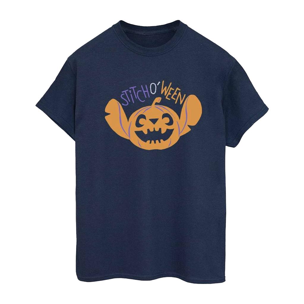 Lilo & Stitch Womens/Ladies Stitch O Ween Cotton Boyfriend T-Shirt