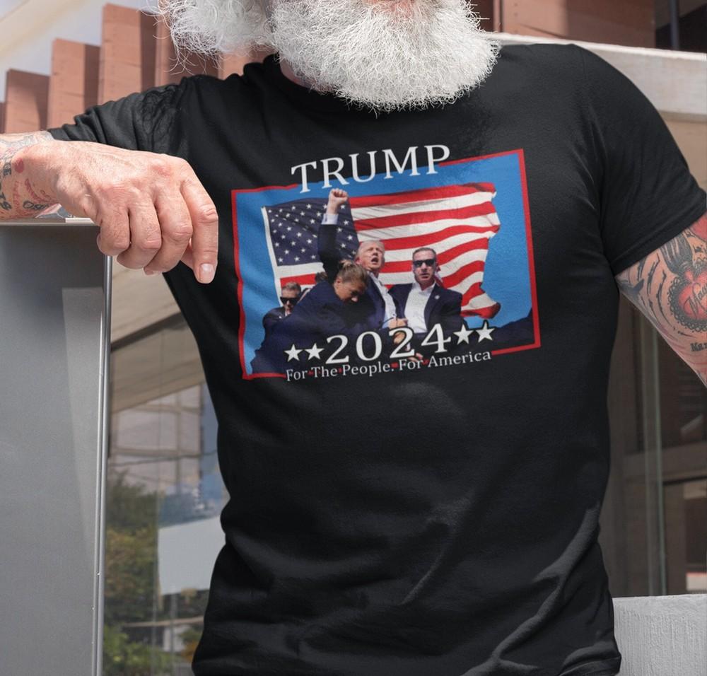 Трамп Трамп 2024 Сделаем Америку Снова Великой MAGA Президент Трамп Подарок Унисекс Футболка XXL