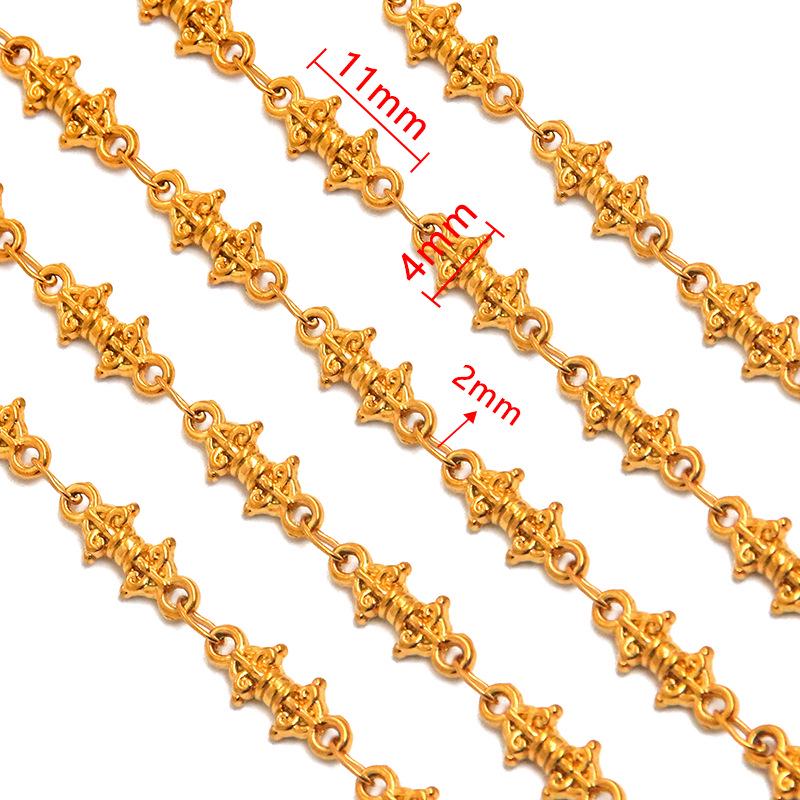 18K Gold Plated Stainless Steel Heart, Butterfly, Four-Leaf Clover, Shell Chain Bracelet/Necklace, 50cm.