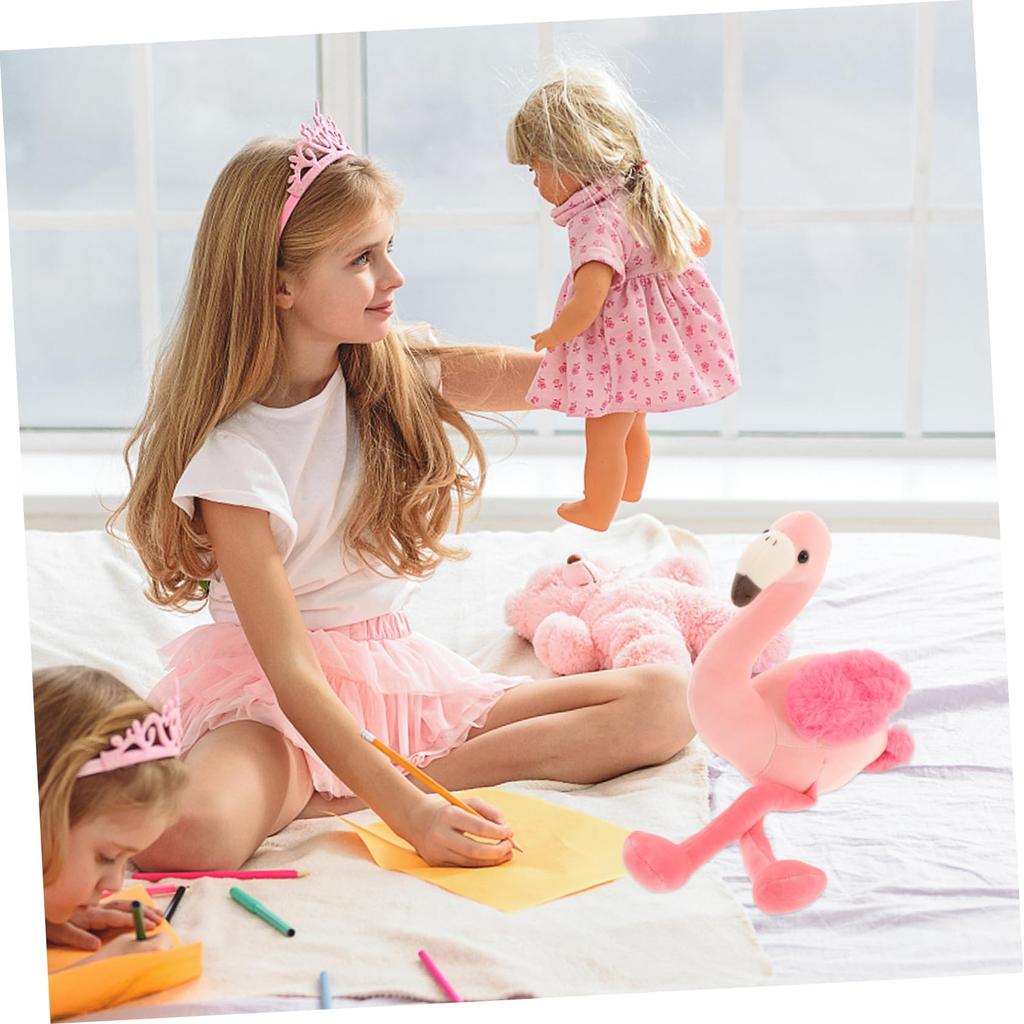 Flamingo Toy, Flamingo Stuffed Animal Plush Toy for Women and Babies, Quirky Pillow, Short, OUNONA