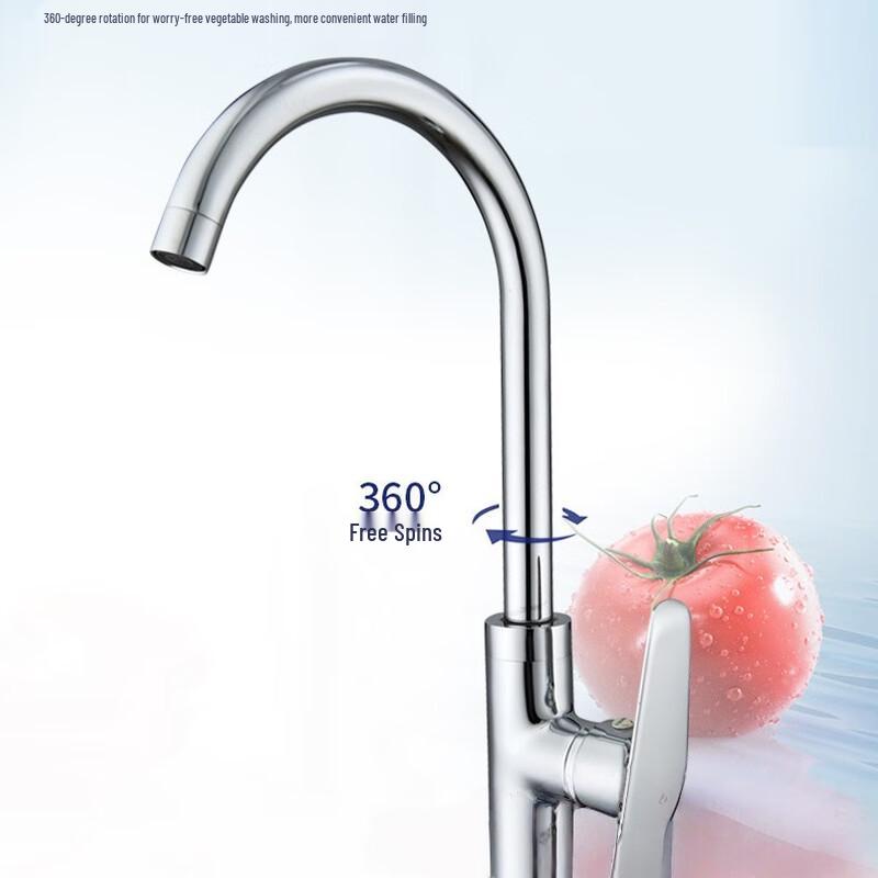 Enilgshwy Brass Swivel Kitchen Faucet
