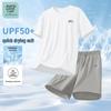 JEANSWEST LIFE Men's Sun Protection Short Sleeve & Long Pants Set
