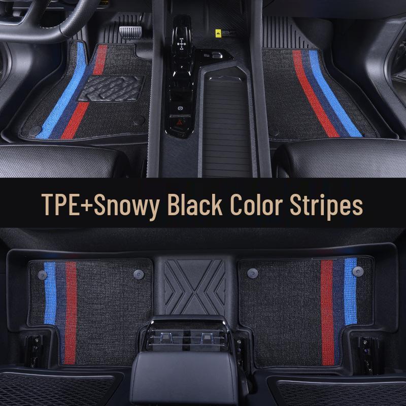 Eco-friendly, odorless, non-slip, wear-resistant TPE car mats for Zeekr 01, fully enclosed and integrated molding.