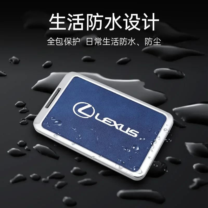 Zinklegierung Leder Auto NFC-Karte Intelligenter Fernschlüsselanhänger Hülle Abdeckung Schlüsselanhänger Halter Für Lexus F Sport ES LM GS IS NX RX LX LS RX300