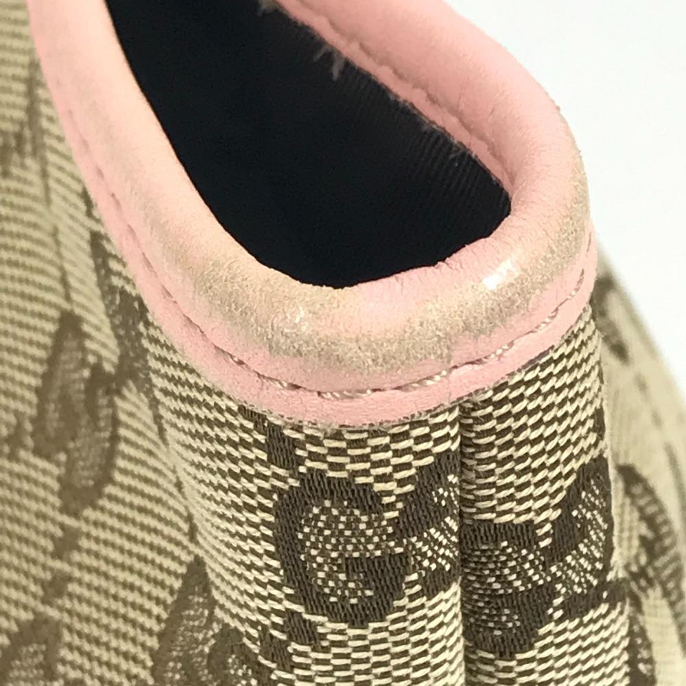 GUCCI 271101 GG Papagallo parrot Tote Bag with Charm Hand Bag pink/Beige