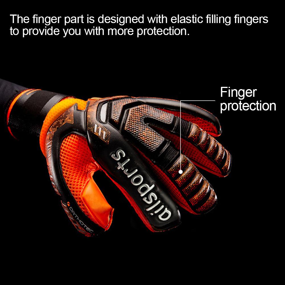 Professional Soccer Goalkeeper Gloves 4MM Thickened Anti-slip Latex Sports Gloves With Finger Protection for Children Adult