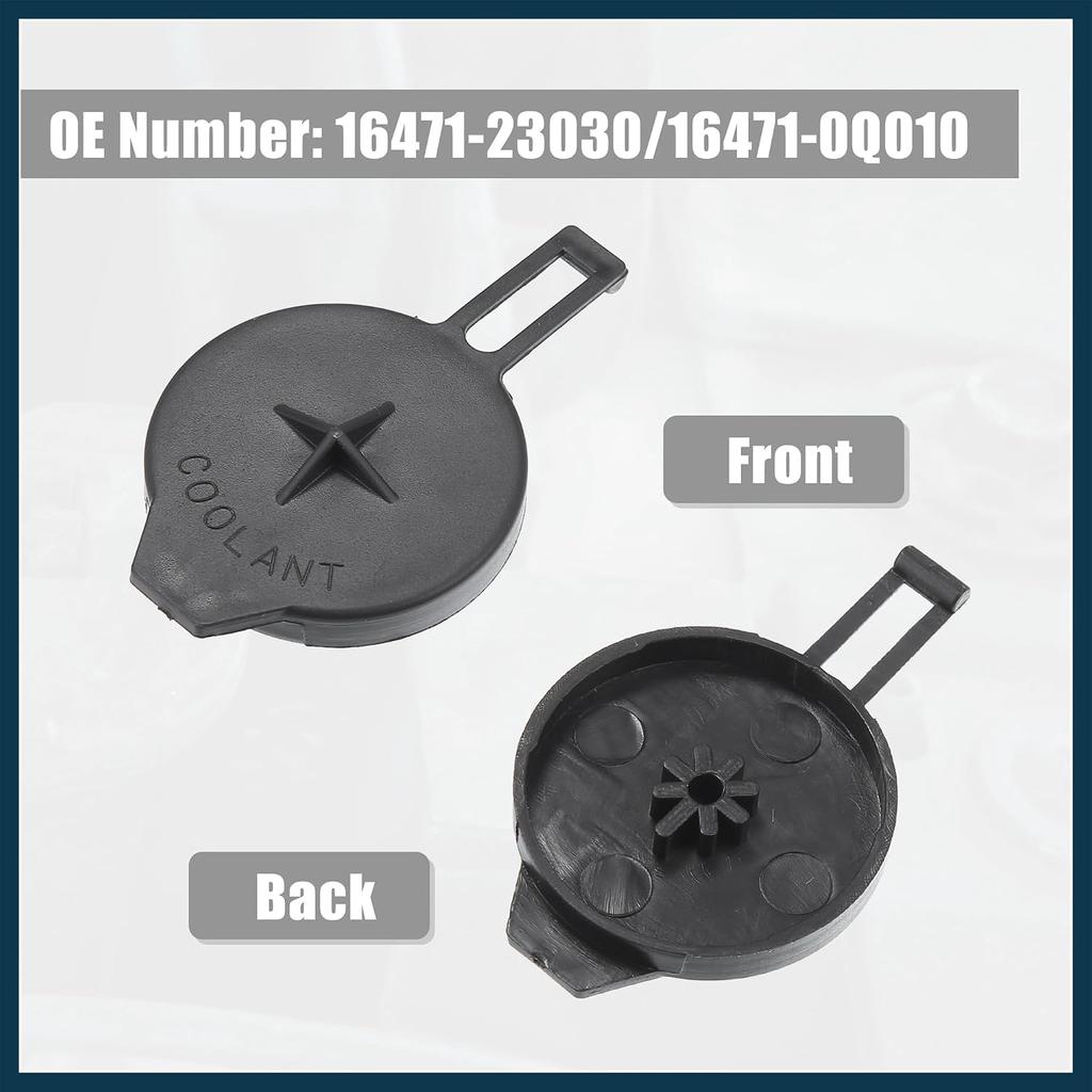 No.16471-23030/1306F5 Engine Coolant Reservoir Tank Lid Cap Cover for Toyota Corolla 2014-2019 for Toyota Yaris 2007-2018 Automotive Parts