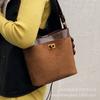 Frosted Retro Small Bag Women's Autumn and Winter 2025 New Casual Shoulder Messenger Bag Popular Bucket Bag This Year