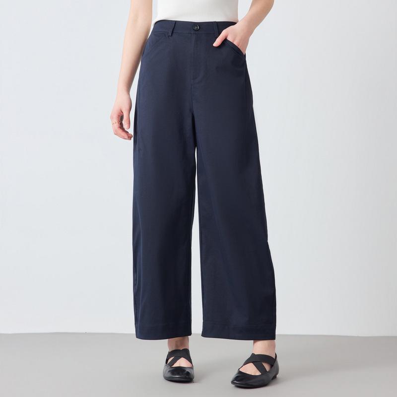 2026 Spring Women s Petite Cool Loose Pants - New Arrival, Age-Reducing Scimitar Style M темно-синий