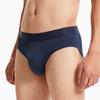 Calvin Klein Matte Base Letter Logo Waistband Fitted Triangle Underwear Men Underwear Deep-Blue NB2906-8SB
