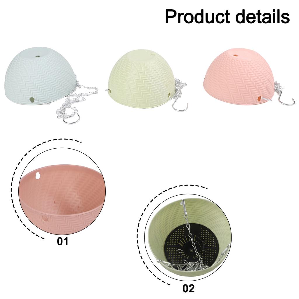 Effortless Plant Care with Lightweight Hanging Flower Pots Perfect for Adding Aesthetic Appeal To Your Home or Garden