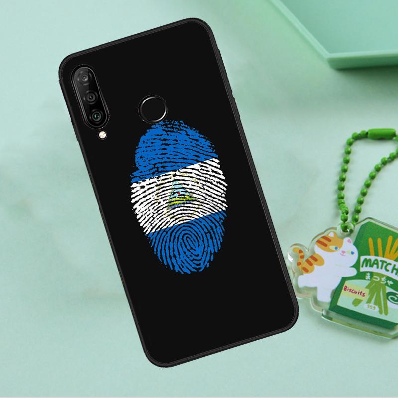 Nicaragua Flag For Huawei Nova 12s 12i 11i 7i 8i 9 10 SE Y91 Y90 Y60 Y70 Y72 Y61 P60 Pro P30 P40 Lite Case