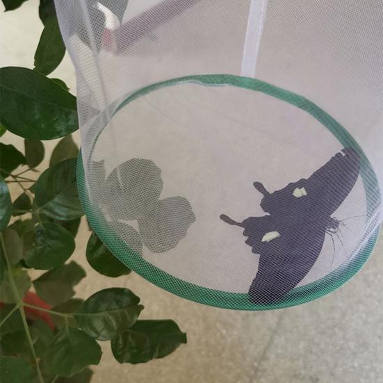 Butterfly Experiment Cage Handheld Easy Storage Folding Breathable Transparent Feeding Portable Observation