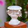 Angel Planter Pot Resin Flower Pot With Drainage Hole Lovely Home Garden Decor For Balcony Porch Table Cactus Succulents Plants