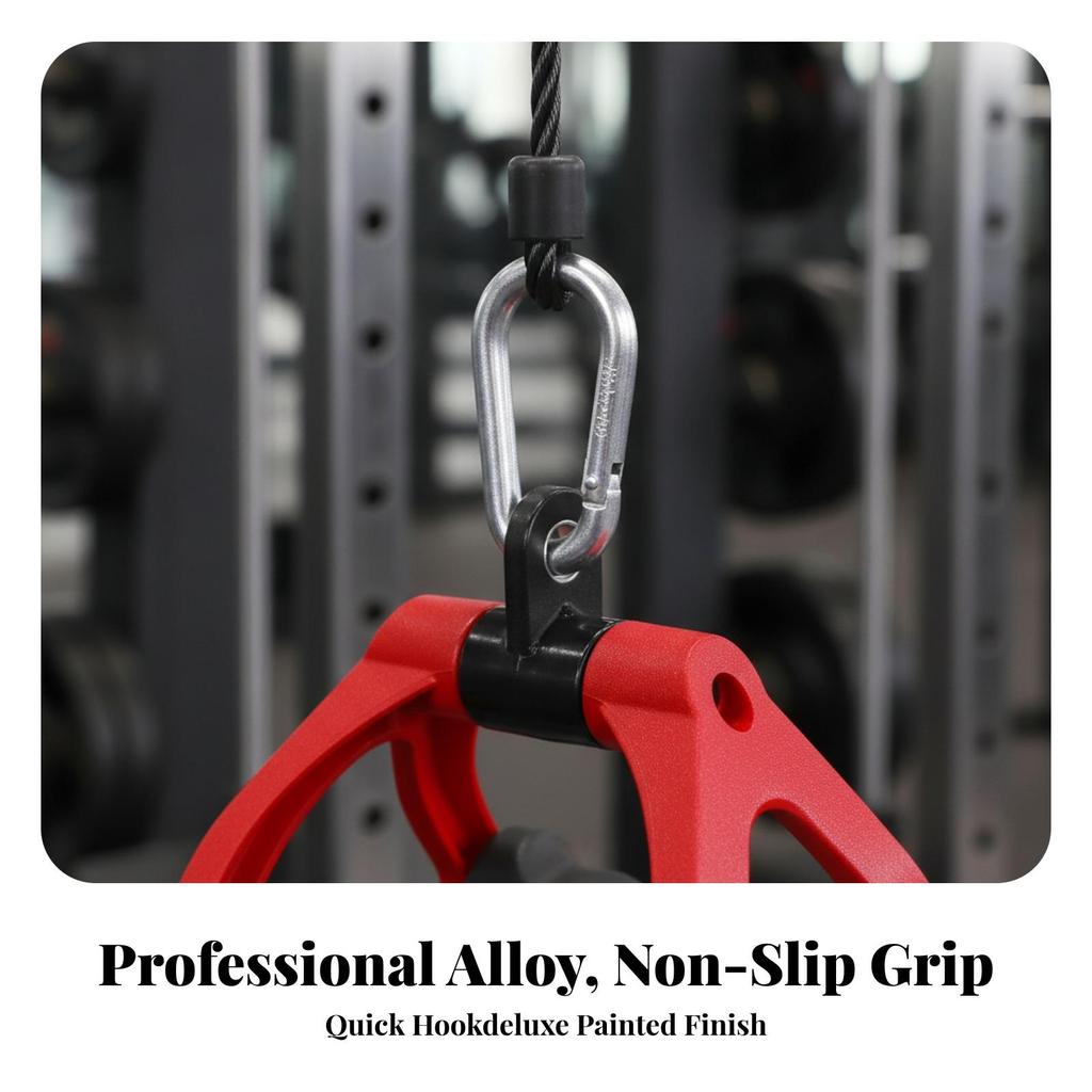 Heavy-Duty V-Shaped Cable Handle Ergonomic V-Bar Attachment Lat Pull
