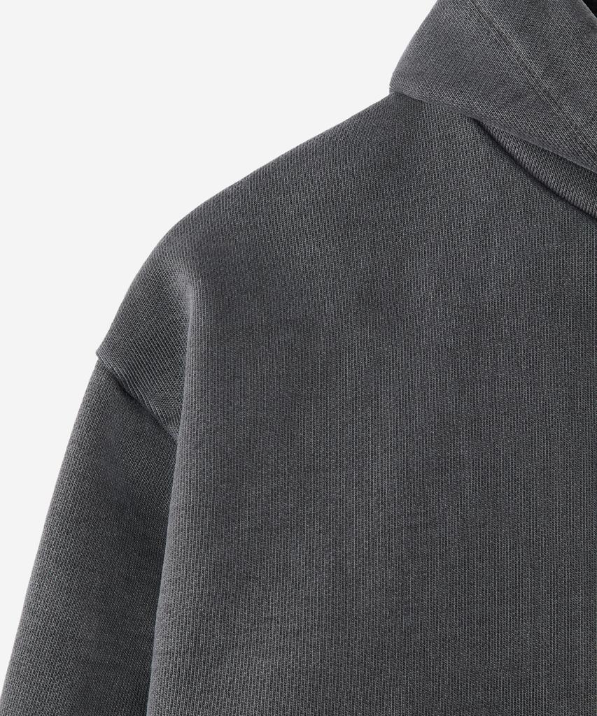 Dev:3 Bandana Garment Dyed Hoodie_Dark Gray