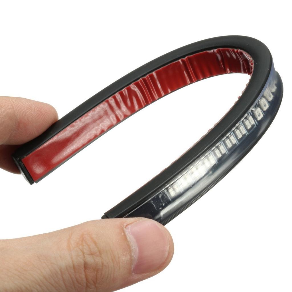48 LED Motorcycle Brake Light Strip - Flexible, Waterproof, Ultra Thin For Turn Signals & Tail Light