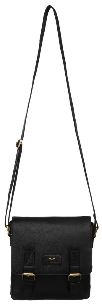 Leather Bag PTN 996-M-NDM-5014 BLACK