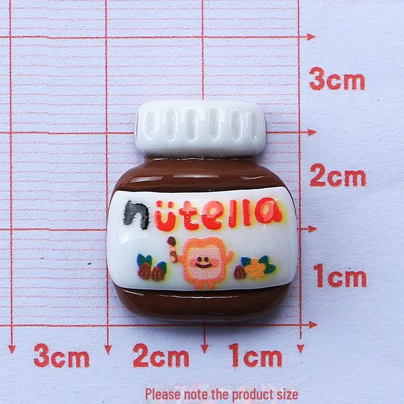 Bouteille d'assaisonnement créative de dessin animé: Accessoires faits main en résine à base de colle crème pour boucles de chaussures et épingles à cheveux