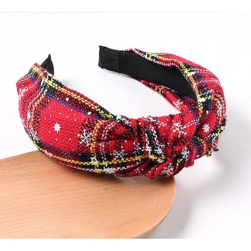 Fabric Turban Headband Thick Christmas Hair Ornament 6.5 Fashionable