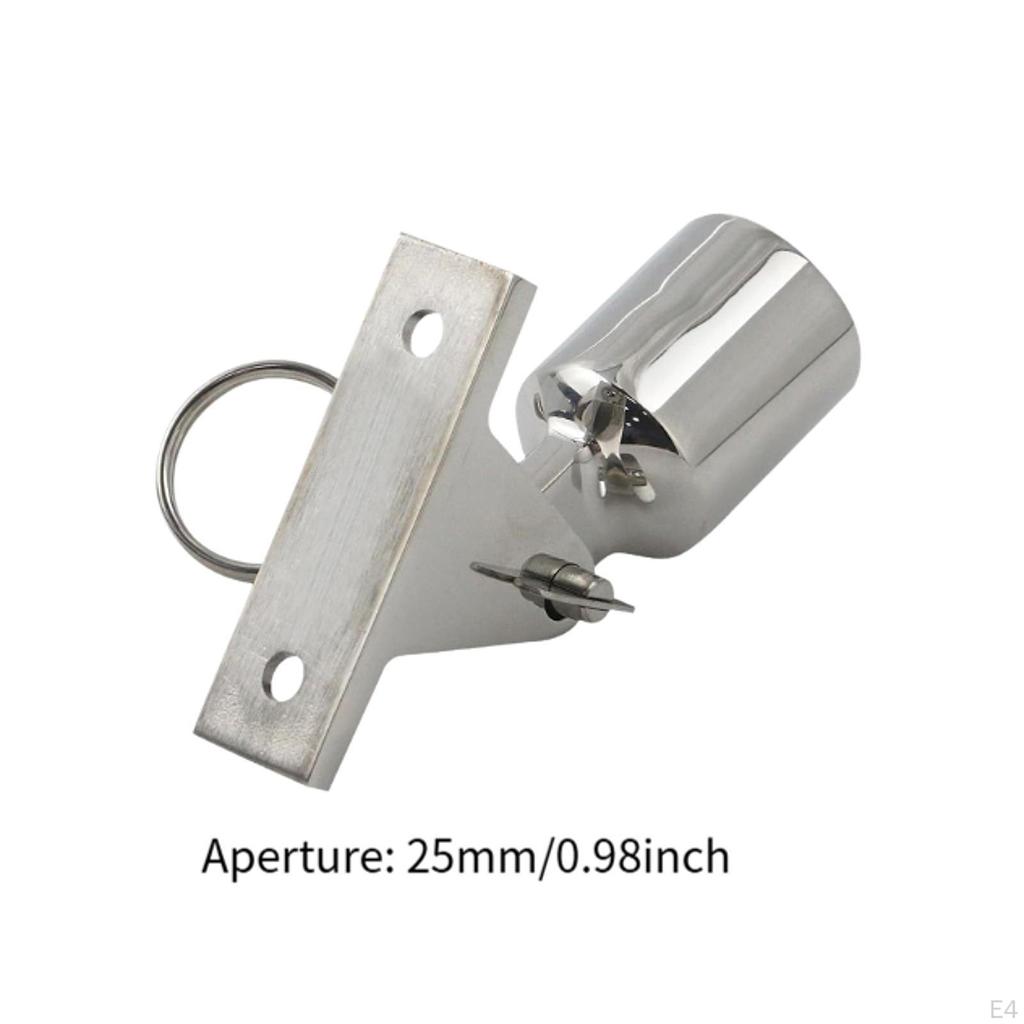 Deck Hinges Slide Cap Accessory Fits 22mm/25mm Tube Easily Install Replace Parts for Boat Yach