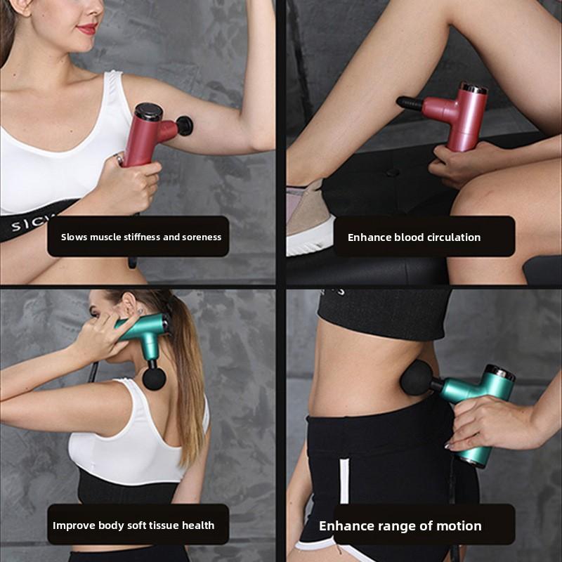 Mini Fascia Gun Fitness Muscle Mini Vibrator Direct Supply Ladies Massage Relaxer Pocket Fascia Gun