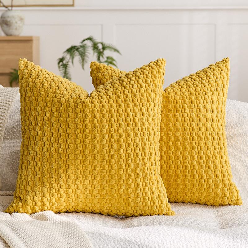 2PCS Popular Cross-Border Bubble Pillow Covers Cushion Covers, Corduroy Pillow Covers, High-End Pillow Covers, Waist Pillow for Home Sofa and Bedroom,