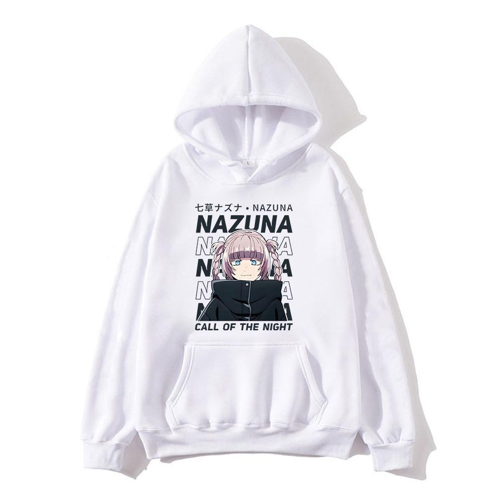 Anime Hoodies Call of The Night Yofukashi No Uta Print Unisex Women Fashion Oversized Sweatshirts Hoodie Harajuku Pullover Clothing