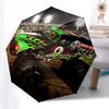 Monster Truck, Grave Digger Thema, Automatisches Öffnen und Schließen, Kompakter Reiseschirm, Leicht und Tragbar, Geeignet für B