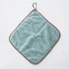 Double-Sided Checkered Coral Fleece Dish Towel - Lint-Free, Water Absorbent, Non-Stick Oil