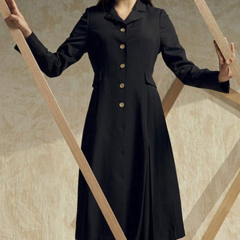 Elua Pleated Trench Dress + Belt