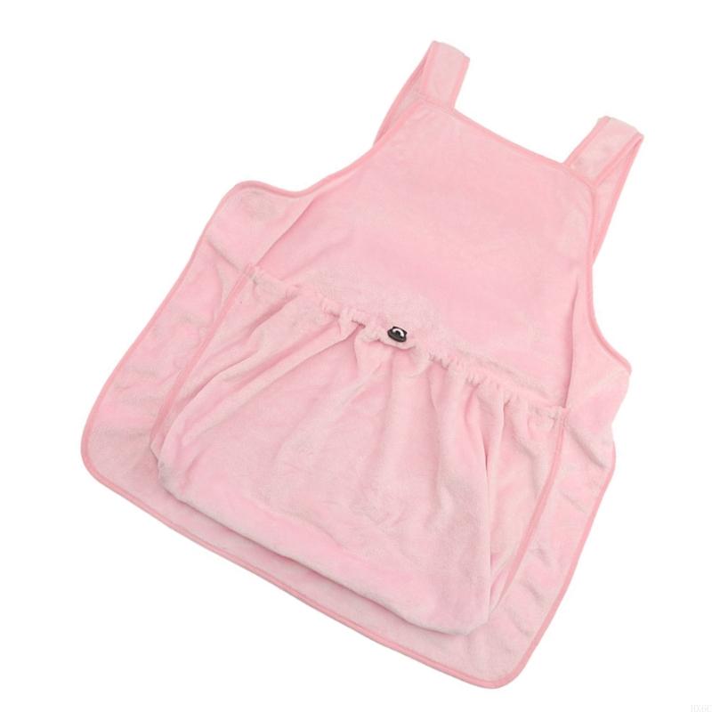 Fleece Lined Cats Petting Aprons with Warm Fleece Lining and Regulable Straps for Enhances Comfortable In Cold Weather HX6C