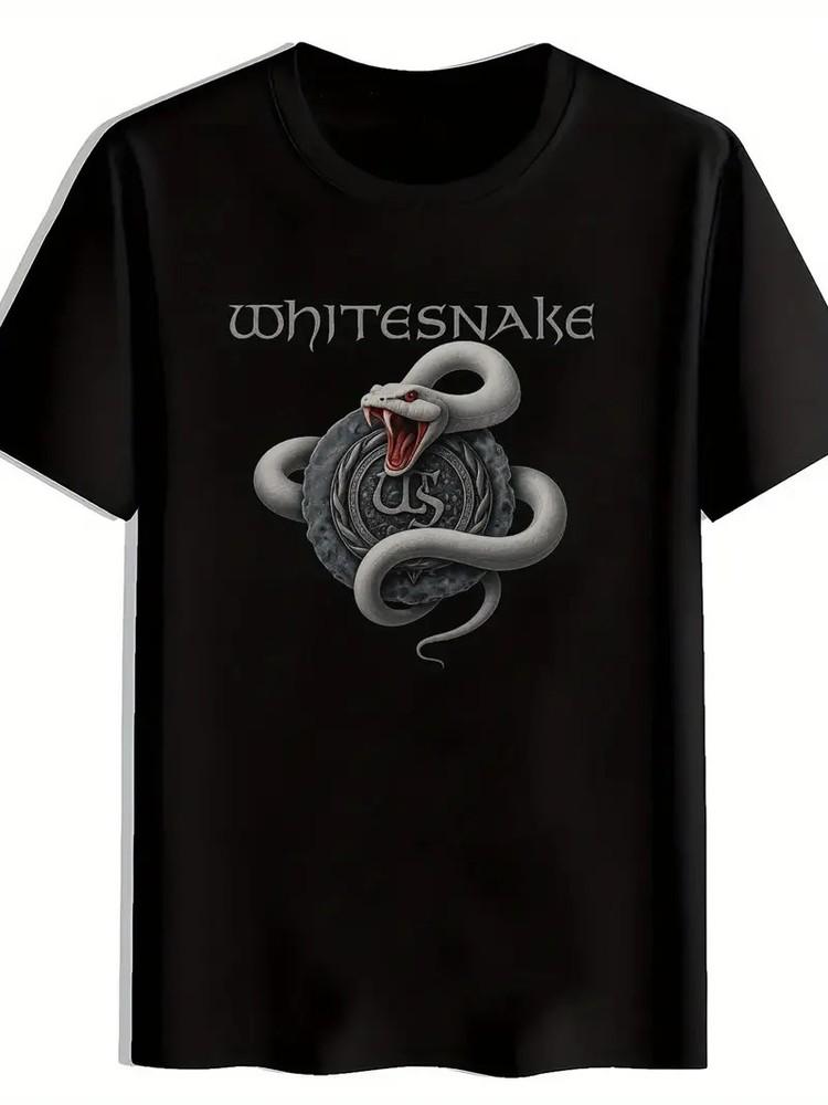 

Men s Vintage Rock Band Graphic T-Shirt - 100% Polyester Lightweight Summer Tee S