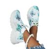 Women's Versatile White Mesh Flat Heel Sneakers - Breathable, Fashionable, Size 43
