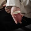 1 Pc Chinese Vintage Ceramic Tea Cup Handmade Solid Color Tea Bowl Travel Personal Master Teacup Household Teaware Tea Set 40ml