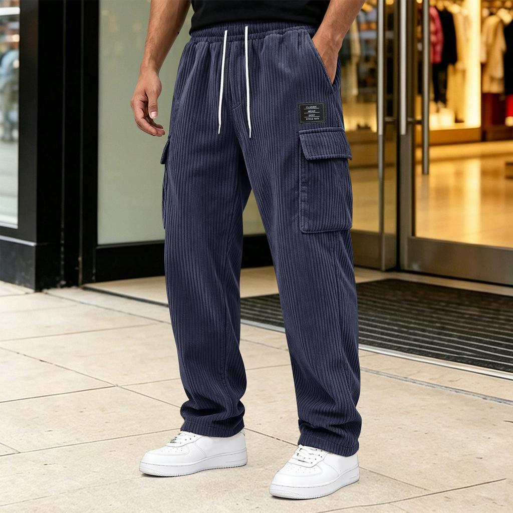 Men's Casual Jogger Pants with Cuffed Hem Comfortable for Everyday Wear