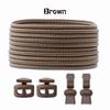 1Pair/3Pair Round Tennis Lazy Laces Without Ties Unisex Elastic Shoelaces Sneakers No Tie Shoe Laces Adult Kids Shoe Accessories