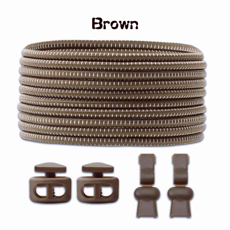 1Pair/3Pair Round Tennis Lazy Laces Without Ties Unisex Elastic Shoelaces Sneakers No Tie Shoe Laces Adult Kids Shoe Accessories